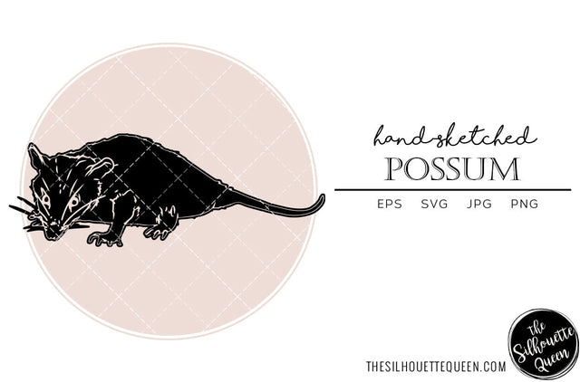 Possum Sketch Vector SVG Loveleen Kaur 