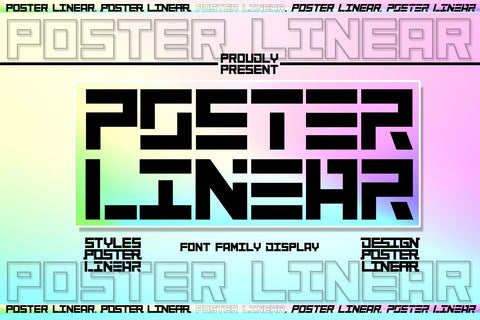 Poster Linear Font JH-CreativeFont 