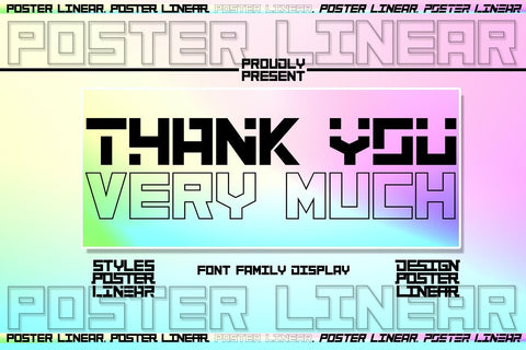 Poster Linear Font JH-CreativeFont 