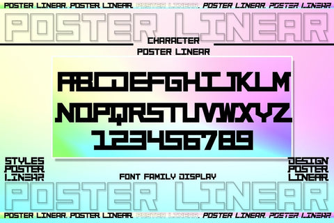 Poster Linear Font JH-CreativeFont 