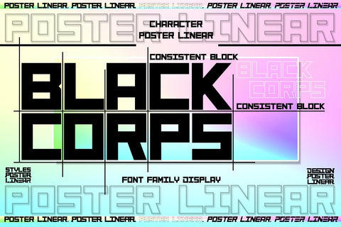 Poster Linear Font JH-CreativeFont 