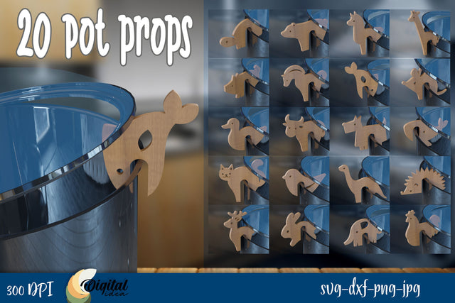 Pot Guard Laser Cut Bundle. 3D Kitchen Laser Cut. Pot Props SVG. SVG Evgenyia Guschina 