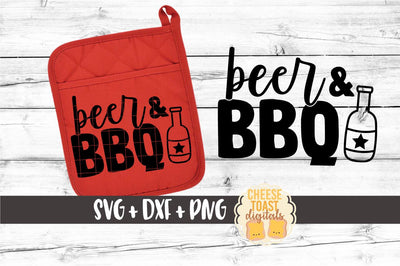 Pot Holder SVG | Beer and BBQ SVG Cheese Toast Digitals 