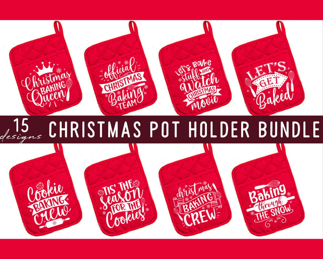 Pot Holder Svg Bundle, Christmas Pot Holder SVG Bundle, Oven Mitt Svg, Kitchen Svg Bundle, Baking Svg, Funny Kitchen Quotes, Cut File Cricut SVG etcify 