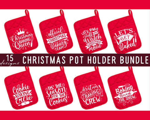 Pot Holder Svg Bundle, Christmas Pot Holder SVG Bundle, Oven Mitt Svg, Kitchen Svg Bundle, Baking Svg, Funny Kitchen Quotes, Cut File Cricut SVG etcify 