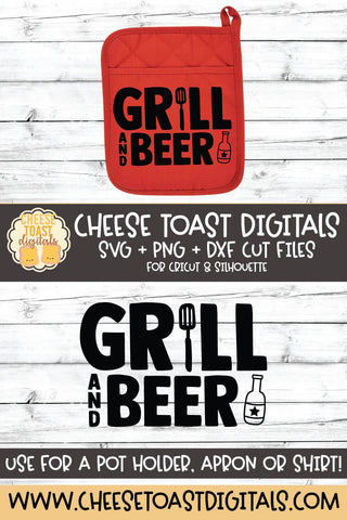 Pot Holder SVG | Grill and Beer SVG Cheese Toast Digitals 