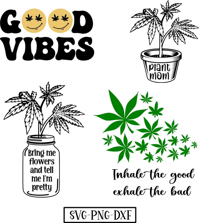 Pot weed svg bundle SVG Calico Creations Svg 