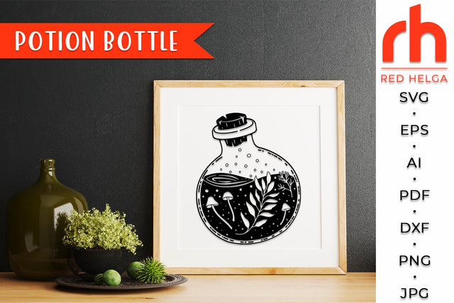 Potion Bottle SVG - Witches Brew Cut File SVG RedHelgaArt 
