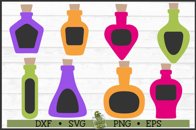 Potion Bottles SVG File Set 1 SVG Crunchy Pickle 
