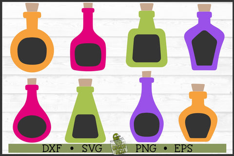 Potion Bottles SVG File Set 2 SVG Crunchy Pickle 