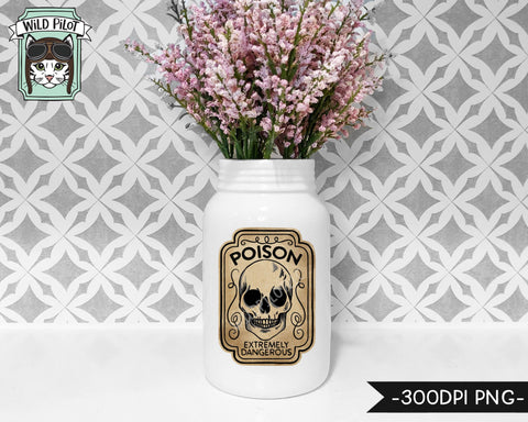 Potion Label Illustrations PNG Files, Poison Labels Clipart, Halloween Illustrations, Halloween Sticker File, Halloween Clipart, Digit Download SVG Wild Pilot 