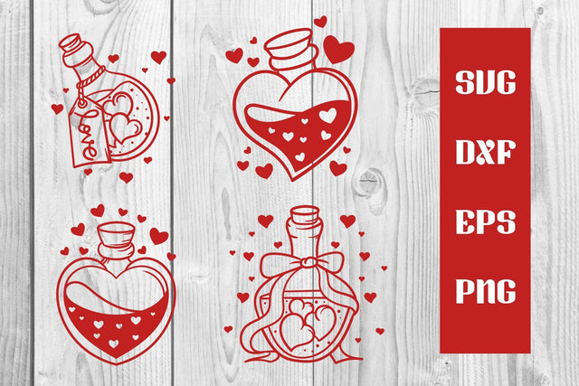 potion love svg cut file, valentine potion SVG dadan_pm 
