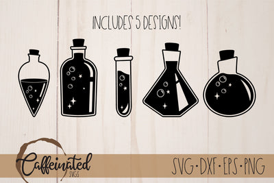 Potions Bottles svg SVG Caffeinated SVGs 