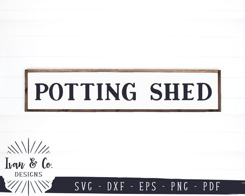 Potting Shed SVG Files | Gardening Svg | Farmhouse Svg | Commercial Use | Digital Cut Files (1165056439) SVG Ivan & Co. Designs 