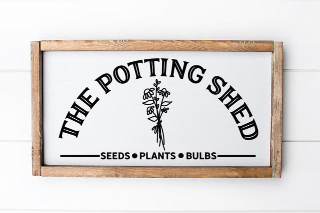 Potting Shed SVG - Summer Gardening Design SVG So Fontsy Design Shop 