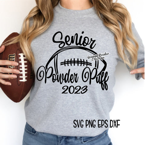 Powder Puff 2023 Football - All 4 designs shown - Homecoming SVG On the Beach Boutique 