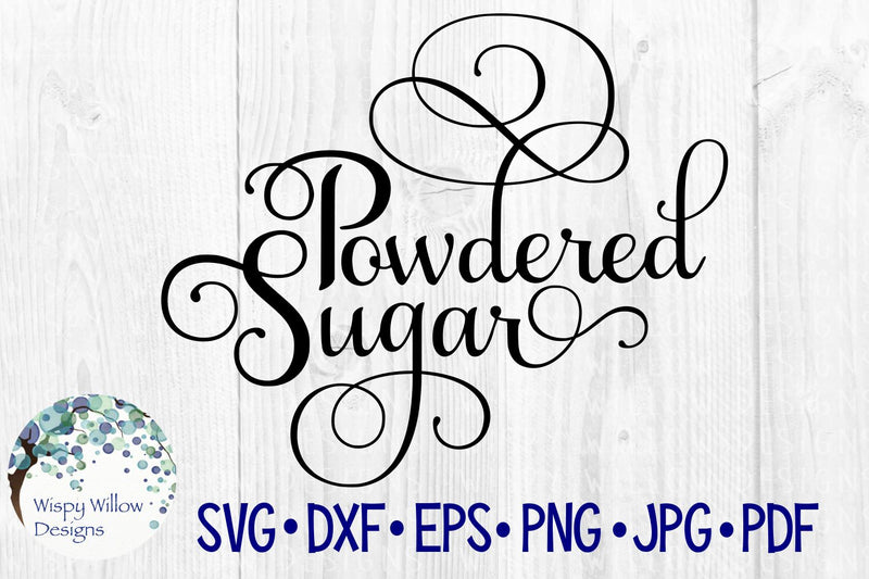 Powdered Sugar Label So Fontsy