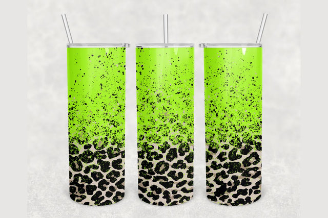 Power Wash Leopard Print Tumbler sublimation design 20 oz skinny tumbler wrap Sublimation BambinaCreations 