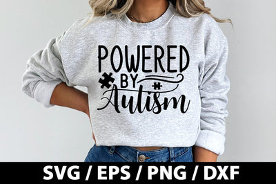 Powered by autism SVG SVG akazaddesign 