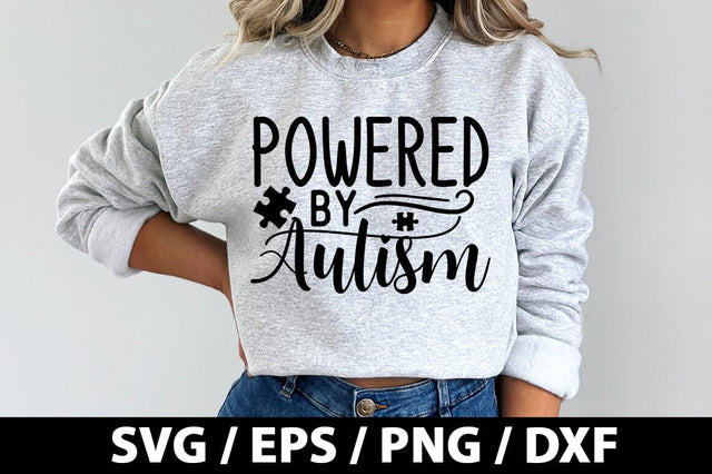 Powered by autism SVG SVG akazaddesign 