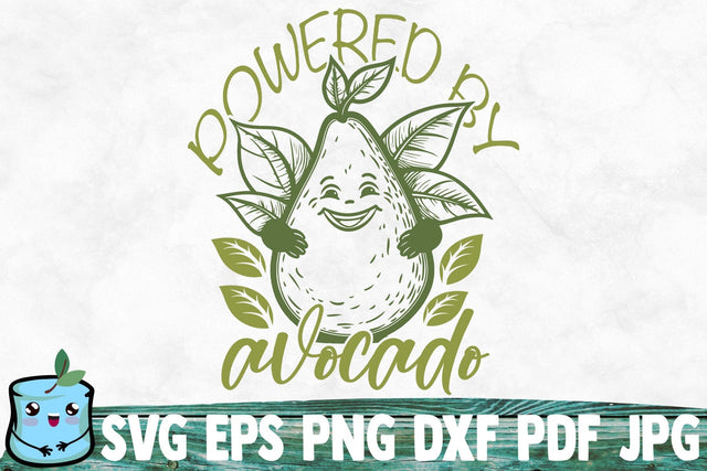 Powered By Avocado SVG MintyMarshmallows 