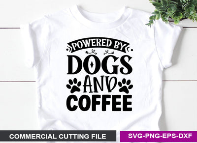 Powered by Dogs and coffee- SVG SVG CraftingStudio 