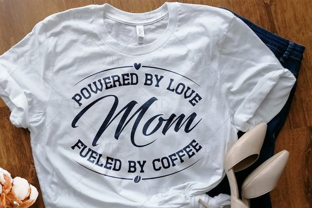 Powered By Love Mom Svg Png Files, Funny Mom Svg, Mom Life svg, Mothers Day Svg, Mom Svg, Mom Mode Svg, Mom Shirt, Boy Mom Svg, Girl Mom Svg SVG DesignDestine 