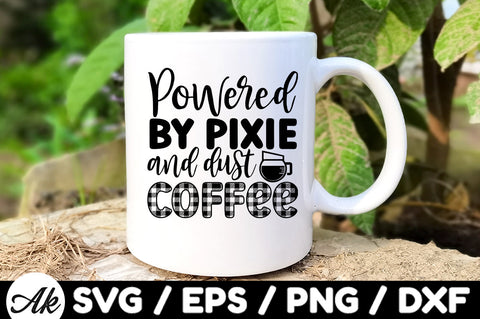 Powered by pixie and dust coffee svg SVG akazaddesign 