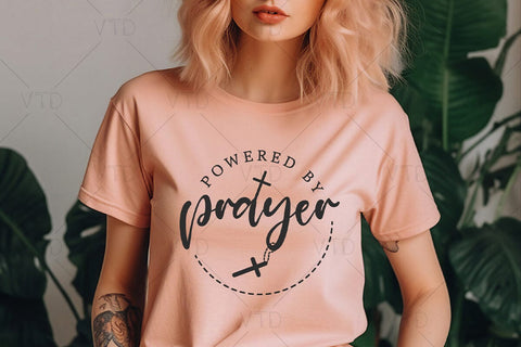 Powered By Prayer Svg Png Files, Prayer Svg, Christian Svg, God Svg ,Livin' On A Prayer Svg, Rise Up And Pray, Prayer Warrior Svg SVG DesignDestine 