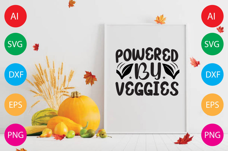 Powered By Veggies SVG CraftlabSvg29 