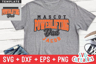 Powerlifting svg - Powerlifting Dad Template 002 - svg - dxf - eps - png - Cut File - Silhouette - Cricut - Digital Download SVG Svg Cuttables 