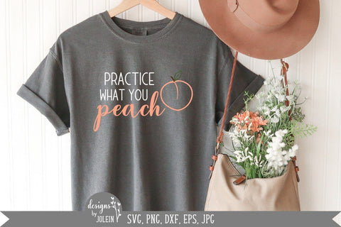 Practice what you peach SVG Designs by Jolein 