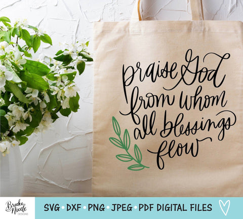 Praise God SVG Cut File | Christian sign SVG | png | jpeg | dxf | Cricut SVG | Silhouette | Instant Download | farmhouse sign svg SVG Brooke Nicole Designs 