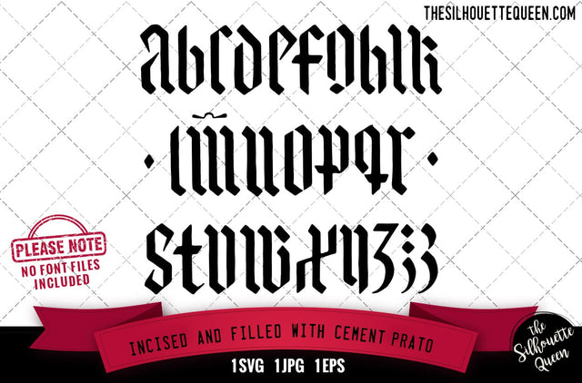 Prato alphabets - ABC letters SVG Loveleen Kaur 