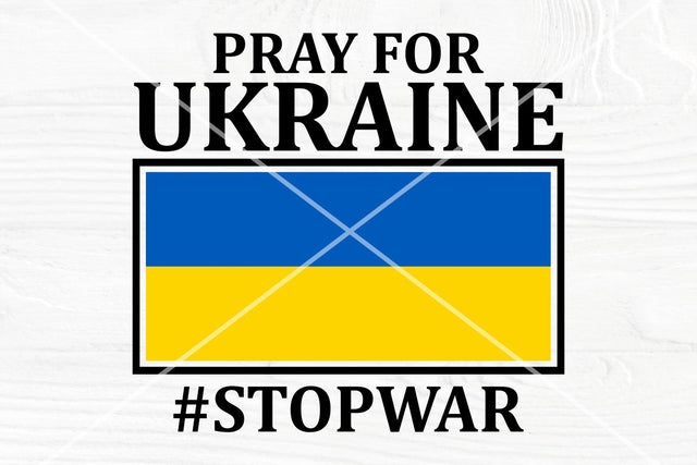 Pray for Ukraine SVG | Ukraine flag svg cut file SVG TonisArtStudio 