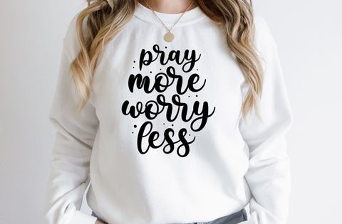 Pray more worry less, Inspirational SVG SVG MD mominul islam 