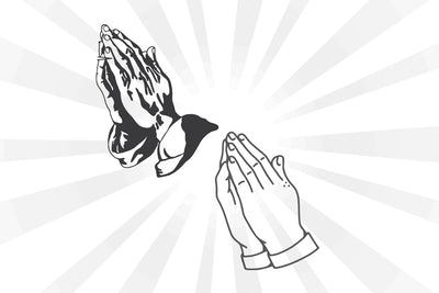 Prayer Hands Set Collection SVG Johan Ru designs 