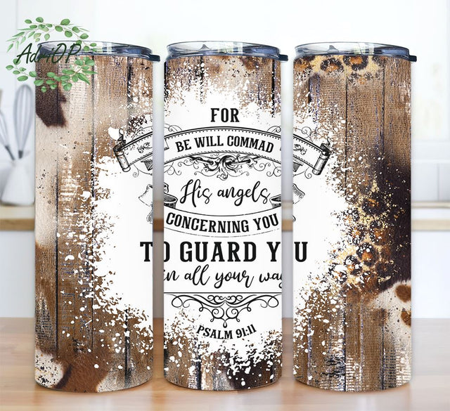 Prayer Religious Quote Jesus God Seamless Tumbler Design Cheetah Print Rustic Boho Sublimation Designs Downloads - Skinny 20oz Sublimation AdriOP 