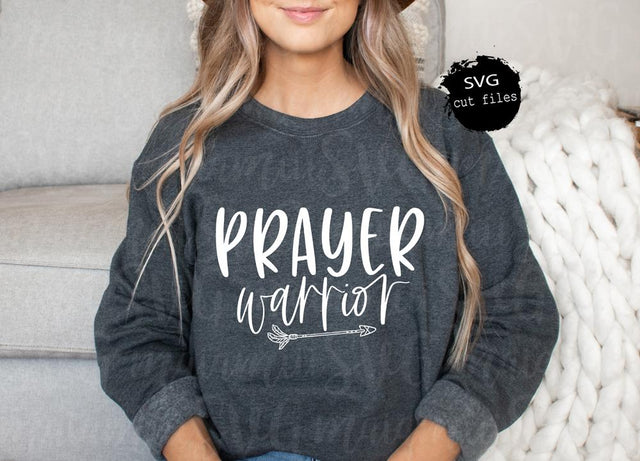 Prayer Warrior Svg, Christian Svg, Faith Svg, Scripture Svg, Praying Svg, Jesus Svg, Christian Shirt Svg SVG MaiamiiiSVG 