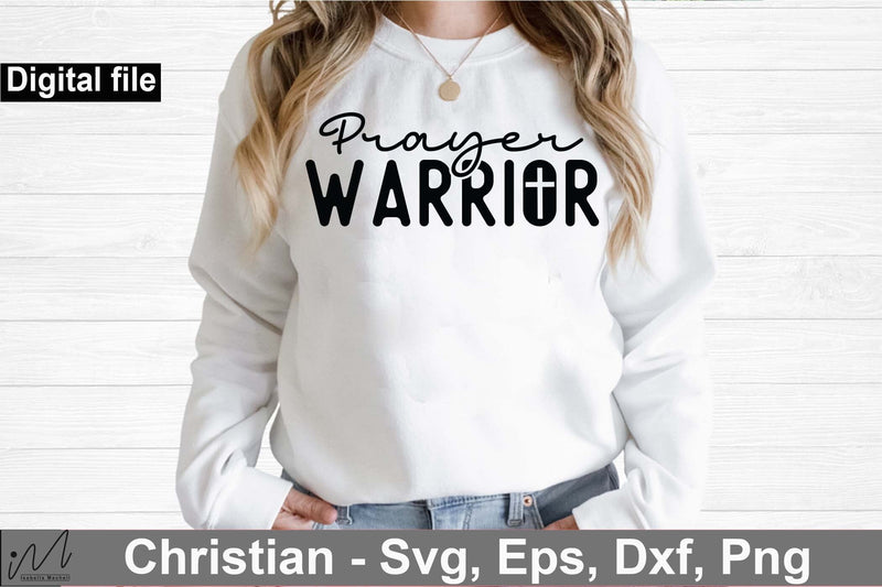 prayer warrior svg, Christian t shirt svg SVG Isabella Machell 