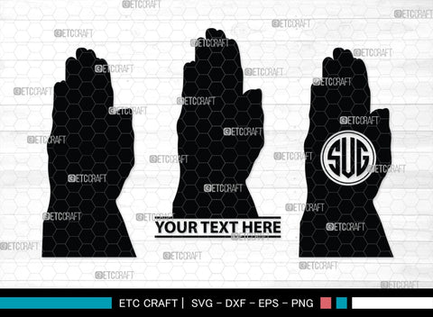 Praying Hand Monogram, Praying Hand Silhouette, Praying Hand SVG, Praying Svg, Prayer Svg, Christian Svg, SB00395 SVG ETC Craft 