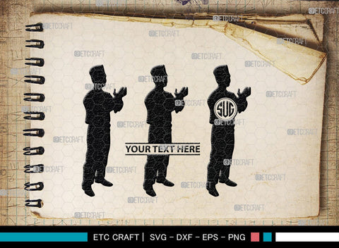 Praying Hand Monogram, Praying Hand Silhouette, Praying Hand SVG, Praying Svg, Prayer Svg, Christian Svg, SB00395 SVG ETC Craft 