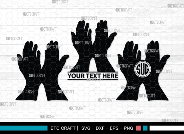 Praying Hand Monogram, Praying Hand Silhouette, Praying Hand SVG, Praying Svg, Prayer Svg, Christian Svg, SB00395 SVG ETC Craft 