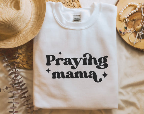 Praying Mama SVG Bundle, This Mama Prays SVG, Christian SVG Cut Files, Prayer SVG, Mom Shirt SVG, Mother's Day SVG SVG HappyDesignStudio 