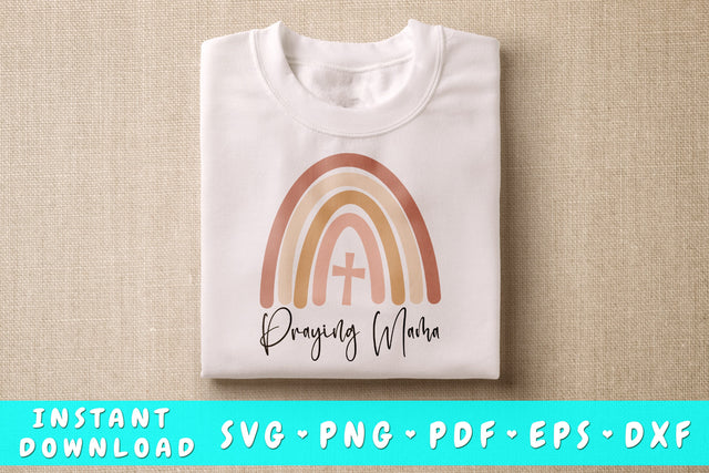 Praying Mama SVG SVG HappyDesignStudio 