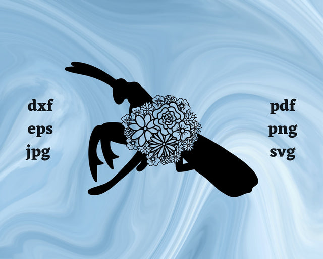 Praying Mantis Mandala SVG Cut File SVG Northern Light SVG 