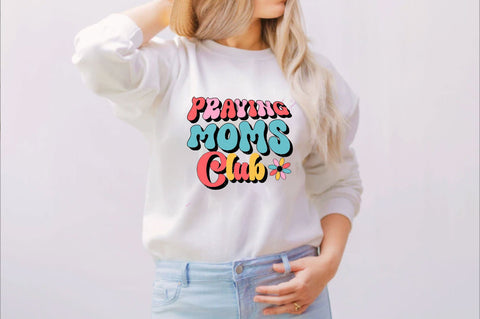 Praying Moms Club Sublimation SVGArt 