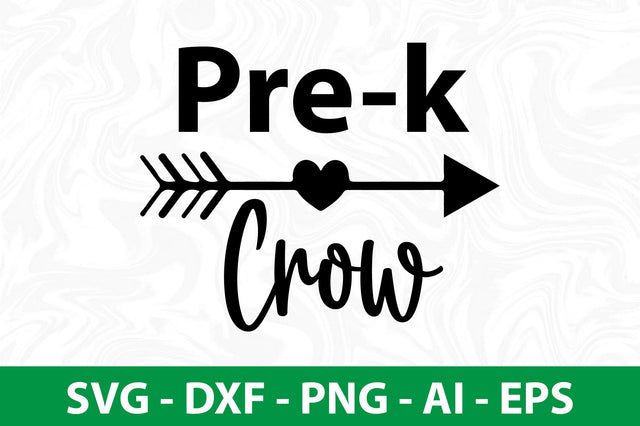 Pre-k Crow svg SVG orpitasn 