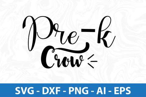 Pre-k Crow svg SVG orpitasn 