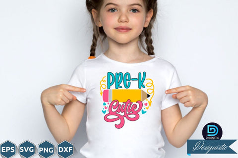 Pre-k cutie, Back to School SVG SVG DESIGNISTIC 